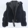 OFTBUY 2020 Real Fur Coat Vest Winter Jacket Women Natural Fox Fur Genuine Leather Outerwear Detachable Streetwear Locomotive