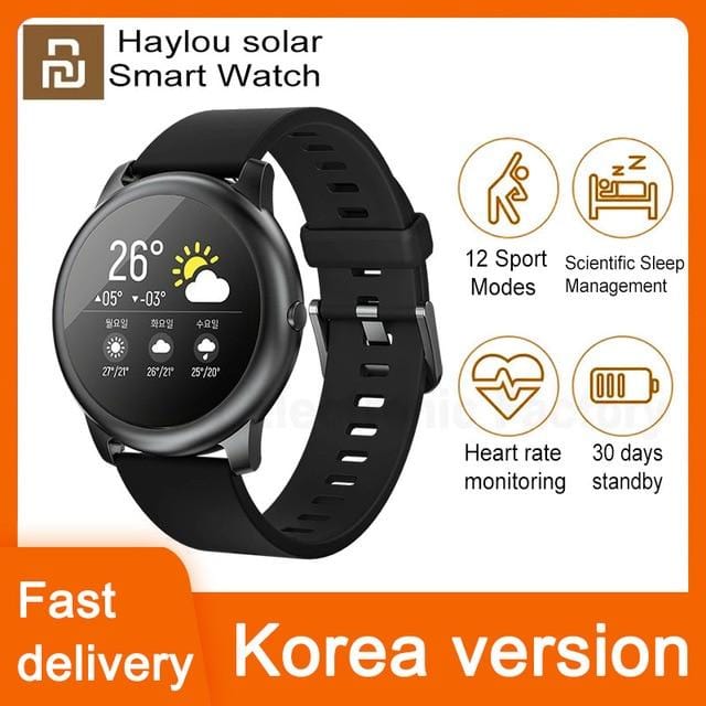 Youpin Haylou Solar Smart Watch Korean Global Version Sport fitness Bracelet band Smartwatch Women Men For Android iOS Xiaomi