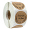 round"Handmade with love" Stickers seal labels roll sticker for Package decorate handmade sticker stationery supplies50-500pcs