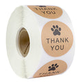round"Handmade with love" Stickers seal labels roll sticker for Package decorate handmade sticker stationery supplies50-500pcs