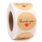 round"Handmade with love" Stickers seal labels roll sticker for Package decorate handmade sticker stationery supplies50-500pcs