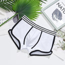 New Mens Underwear Stripe Boxers Men Boxershort Panties Man Boxeur Splicing Homme Underpants Calzoncillos Cotton Trunk Designer