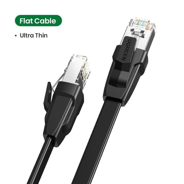 UGREEN Ethernet Cable CAT8 40Gbps 2000MHz CAT 8 Networking Nylon Braided Internet Lan Cord for Laptops PS 4 Router RJ45 Cable