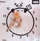 Newborn Baby Milestone Blankets Photography Blanket Flower Print Soft Blanket DIY Infant Photography Props