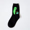 1 Pair Autumn Winter Women Cotton Socks Art Funny Alien Planet Creative Funny Cartoon Cat Breathable Socks Couple socks
