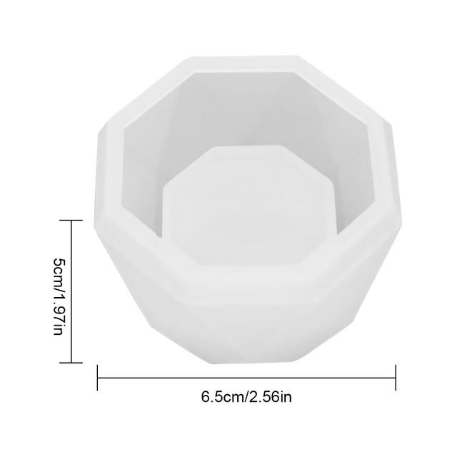 3D Silicone Molds for Epoxy Resin Succulent Flower Pot Concrete Cement Clay Mold Silicone Resin Mold Candle Soap Making Mould