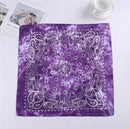 Vintage Bohemia Print Bandana Hair Bands for Girls  Women Headband Scarf  Face Mask Cross Turban Bandanas Headwear 55cmX55cm