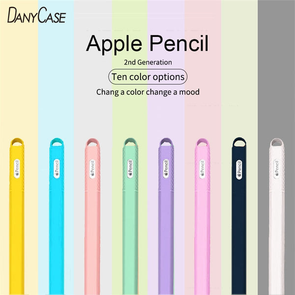 iPad Apples Pencil 2 Gen Soft Silicone Case Apple Pencil Case Pencil Leather iPad Touch Screen Pen Case iPad Accessories