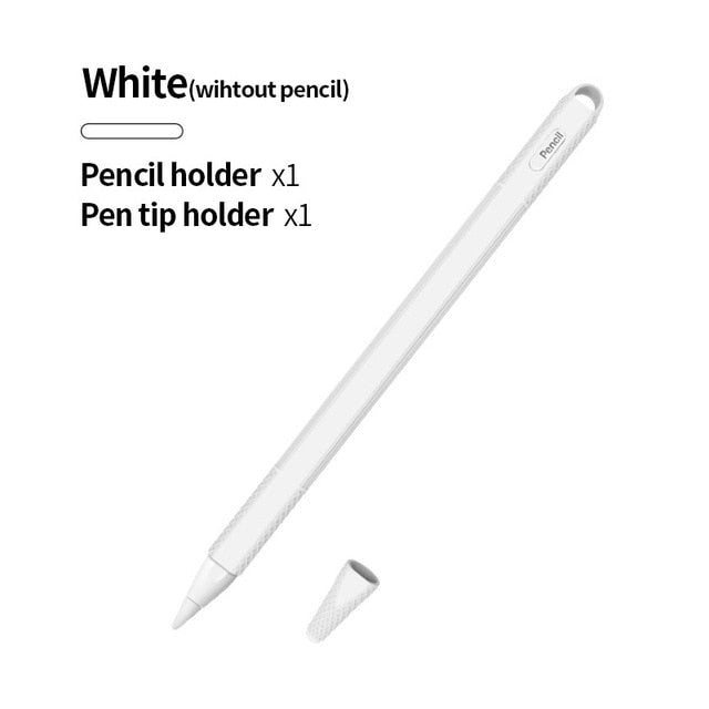 iPad Apples Pencil 2 Gen Soft Silicone Case Apple Pencil Case Pencil Leather iPad Touch Screen Pen Case iPad Accessories