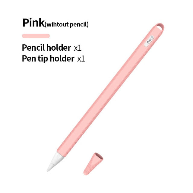 iPad Apples Pencil 2 Gen Soft Silicone Case Apple Pencil Case Pencil Leather iPad Touch Screen Pen Case iPad Accessories