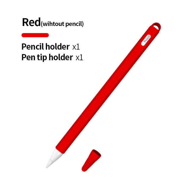 iPad Apples Pencil 2 Gen Soft Silicone Case Apple Pencil Case Pencil Leather iPad Touch Screen Pen Case iPad Accessories