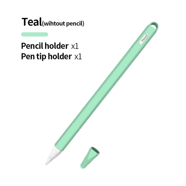 iPad Apples Pencil 2 Gen Soft Silicone Case Apple Pencil Case Pencil Leather iPad Touch Screen Pen Case iPad Accessories