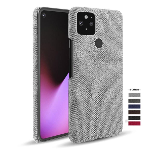 for Goolgle Pixel 4a 4 4XL 3A 3XL XL 2 3 Fabric + PC Febric Antiskid Case Cloth Texture Fit Cover Coque for Pixel 5 5a 5g fundas