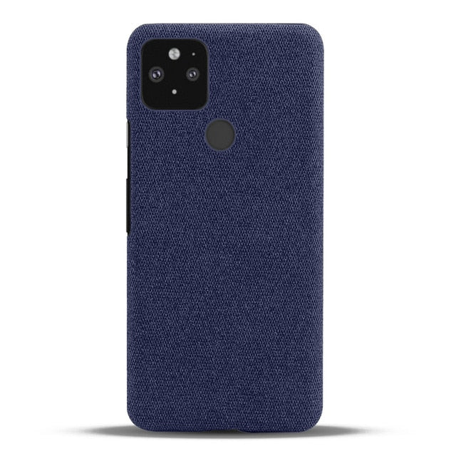 for Goolgle Pixel 4a 4 4XL 3A 3XL XL 2 3 Fabric + PC Febric Antiskid Case Cloth Texture Fit Cover Coque for Pixel 5 5a 5g fundas