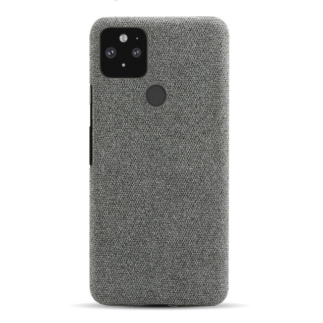 for Goolgle Pixel 4a 4 4XL 3A 3XL XL 2 3 Fabric + PC Febric Antiskid Case Cloth Texture Fit Cover Coque for Pixel 5 5a 5g fundas