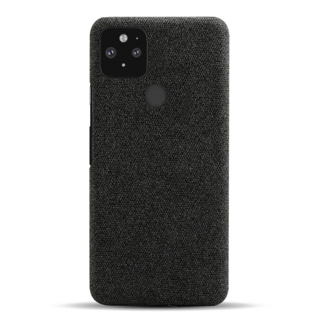 for Goolgle Pixel 4a 4 4XL 3A 3XL XL 2 3 Fabric + PC Febric Antiskid Case Cloth Texture Fit Cover Coque for Pixel 5 5a 5g fundas