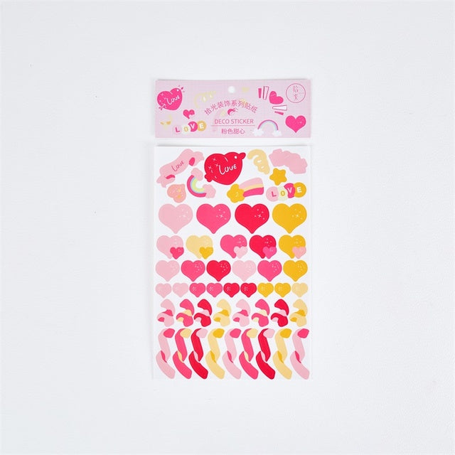 Mohamm 1PC Glossy Ribon Series Stickers Decoration Scrapbooking Paper Creative Stationary School Supplie