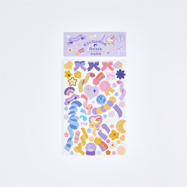 Mohamm 1PC Glossy Ribon Series Stickers Decoration Scrapbooking Paper Creative Stationary School Supplie