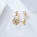 New earrings 2020 tide simple female senior sense niche small French net red earrings small earrings Elegant Prevent Allergy