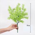 7 Fork Artificial Plants Eucalyptus Grass Plastic Ferns Green Leaves Fake Flower Plant Wedding Home Decoration Table Decors