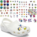 6-24pcs/Lot PVC Animal jIBZ Crystal Croc Charms Flowers Coffee Jibits Croc Shoe Charms Decorations Medical Accessories Kids Gift