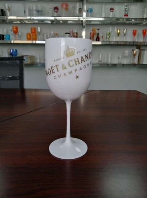 Wine Party Champagne Coupes Glass Cocktail Glass Champagne Flutes Plating Wine Cup Goblet Electroplated Plastic Cups one piece