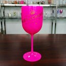 Wine Party Champagne Coupes Glass Cocktail Glass Champagne Flutes Plating Wine Cup Goblet Electroplated Plastic Cups one piece
