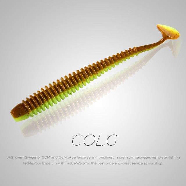 BEARKING  63mm 80mm 97mm  Fishing Lure Soft Lure Shad Silicone Baits Wobblers Swimbait Artificial leurre souple