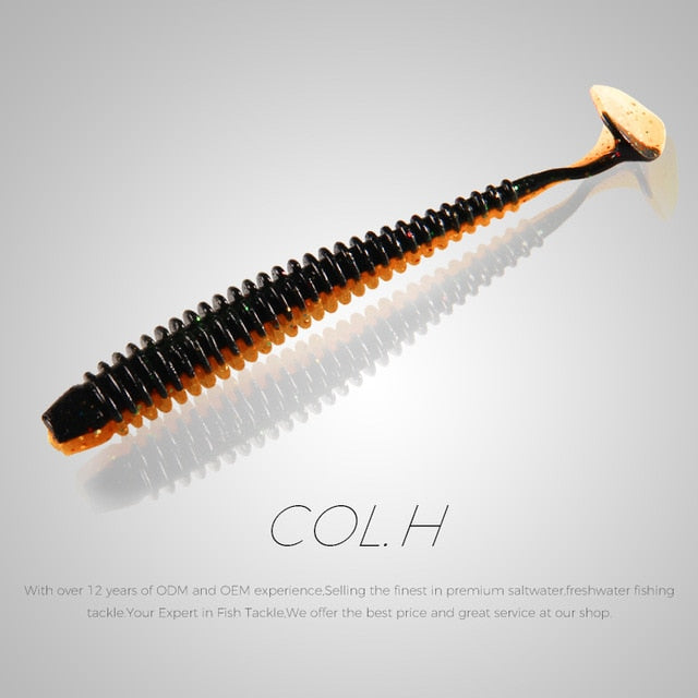 BEARKING  63mm 80mm 97mm  Fishing Lure Soft Lure Shad Silicone Baits Wobblers Swimbait Artificial leurre souple