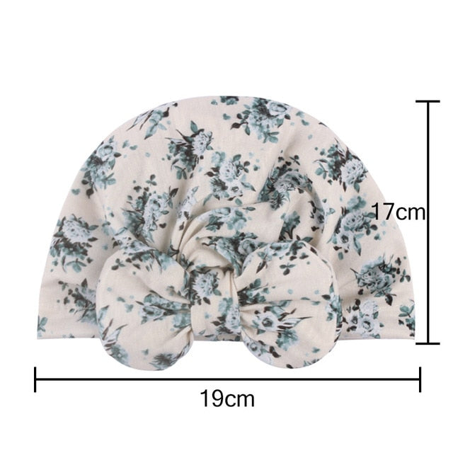 Baby Hat Soft Lovely Flower Bowknot Baby Girl Hats Toddler Turban Hair Band Bonnet Infant Cap Newborn Headwrap Hat Baby Hairband