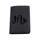 Zoukane Mr Mrs Lover Couple Passport Cover Embroidery Letter Women Men Travel Wedding Passport Cover Holder Travel Case CH26