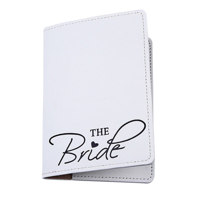 Zoukane Mr Mrs Lover Couple Passport Cover Embroidery Letter Women Men Travel Wedding Passport Cover Holder Travel Case CH26