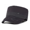 Washed Cotton Military Caps Men Cadet Army Cap Unique Design Vintage Flat Top Hat