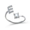1PC Shining Rhinestone Mosaic 26 Letters Initial Ring New Fashion Opening Cuff Ring For Women Charm Jewelry Gift