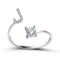 1PC Shining Rhinestone Mosaic 26 Letters Initial Ring New Fashion Opening Cuff Ring For Women Charm Jewelry Gift