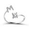 1PC Shining Rhinestone Mosaic 26 Letters Initial Ring New Fashion Opening Cuff Ring For Women Charm Jewelry Gift