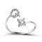 1PC Shining Rhinestone Mosaic 26 Letters Initial Ring New Fashion Opening Cuff Ring For Women Charm Jewelry Gift