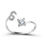 1PC Shining Rhinestone Mosaic 26 Letters Initial Ring New Fashion Opening Cuff Ring For Women Charm Jewelry Gift