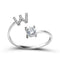 1PC Shining Rhinestone Mosaic 26 Letters Initial Ring New Fashion Opening Cuff Ring For Women Charm Jewelry Gift