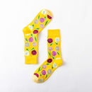1 Pair Women Socks Cartoon Dog Octopus Flower Plant Kawaii Funny Casual Female Cotton Sock Hosiery Streetwear Harajuku Crew Sock