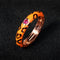 10 Colors Simple Style Enamel Ring Paved With Shiny Cubic Zircon Stone Fashion Wed Engage Ring For Women