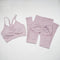 Seamless Yoga Set Women Workout Sportswear Gym Clothing Fitness Long Sleeve Crop Top High Waist Leggings+ Bra Sports Suits