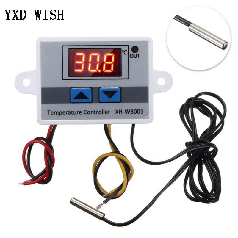 XH-W3001 Digital Temperature Controller Thermostat W3001 110V 220V 12V 24V Thermoregulator Aquarium Incubator Temp Regulator