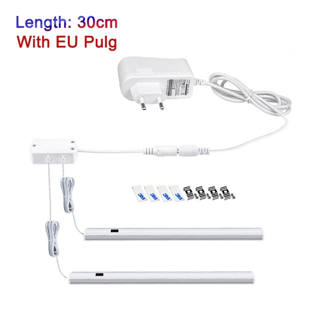 LED Under Cabinet Light Hand Sweep Switch Under Cabinet led lights for kitchen 5W/6W/7W Sensor Lamp Wardrobe LED Night Lights