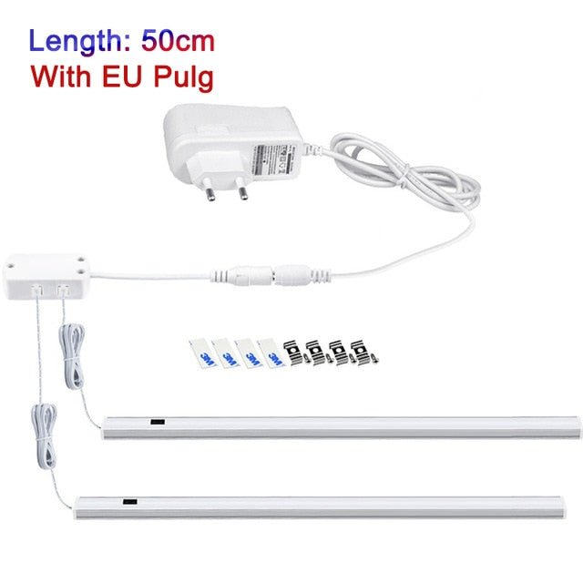 LED Under Cabinet Light Hand Sweep Switch Under Cabinet led lights for kitchen 5W/6W/7W Sensor Lamp Wardrobe LED Night Lights