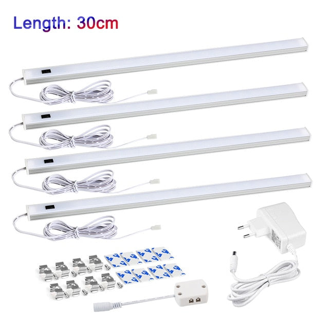 LED Under Cabinet Light Hand Sweep Switch Under Cabinet led lights for kitchen 5W/6W/7W Sensor Lamp Wardrobe LED Night Lights
