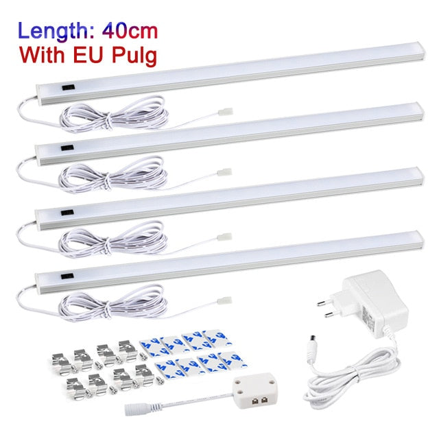 LED Under Cabinet Light Hand Sweep Switch Under Cabinet led lights for kitchen 5W/6W/7W Sensor Lamp Wardrobe LED Night Lights