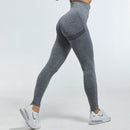 NORMOV Seamless Women Leggings Fitness High Waist Push Up Peach Polyester Leggings Workout Jeggings Casual Leggigns Female
