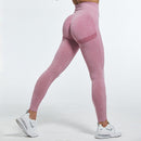 NORMOV Seamless Women Leggings Fitness High Waist Push Up Peach Polyester Leggings Workout Jeggings Casual Leggigns Female