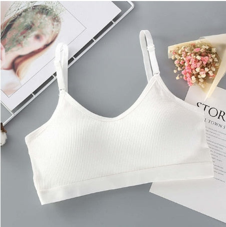 Women Sexy Crop Tops Bra Tube Top Female Streetwear Sleeveless Seamless Sports Bra Crop Camis Top Tee Bandeau Top Basic Tank